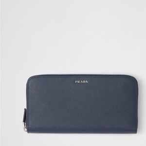 Prada Midnight Blue Leather Wallet